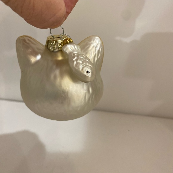 Cat Blown Glass Ornament with Fish (DP) - Picture 11 of 13